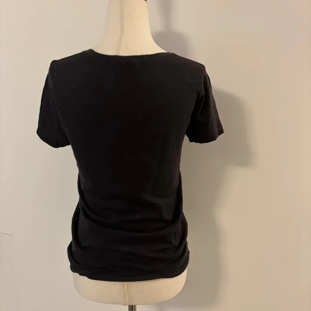 J.Crew Frank's Atelier Del Pattino Black T shirt Small 100% Cotton - Picture 4 of 8